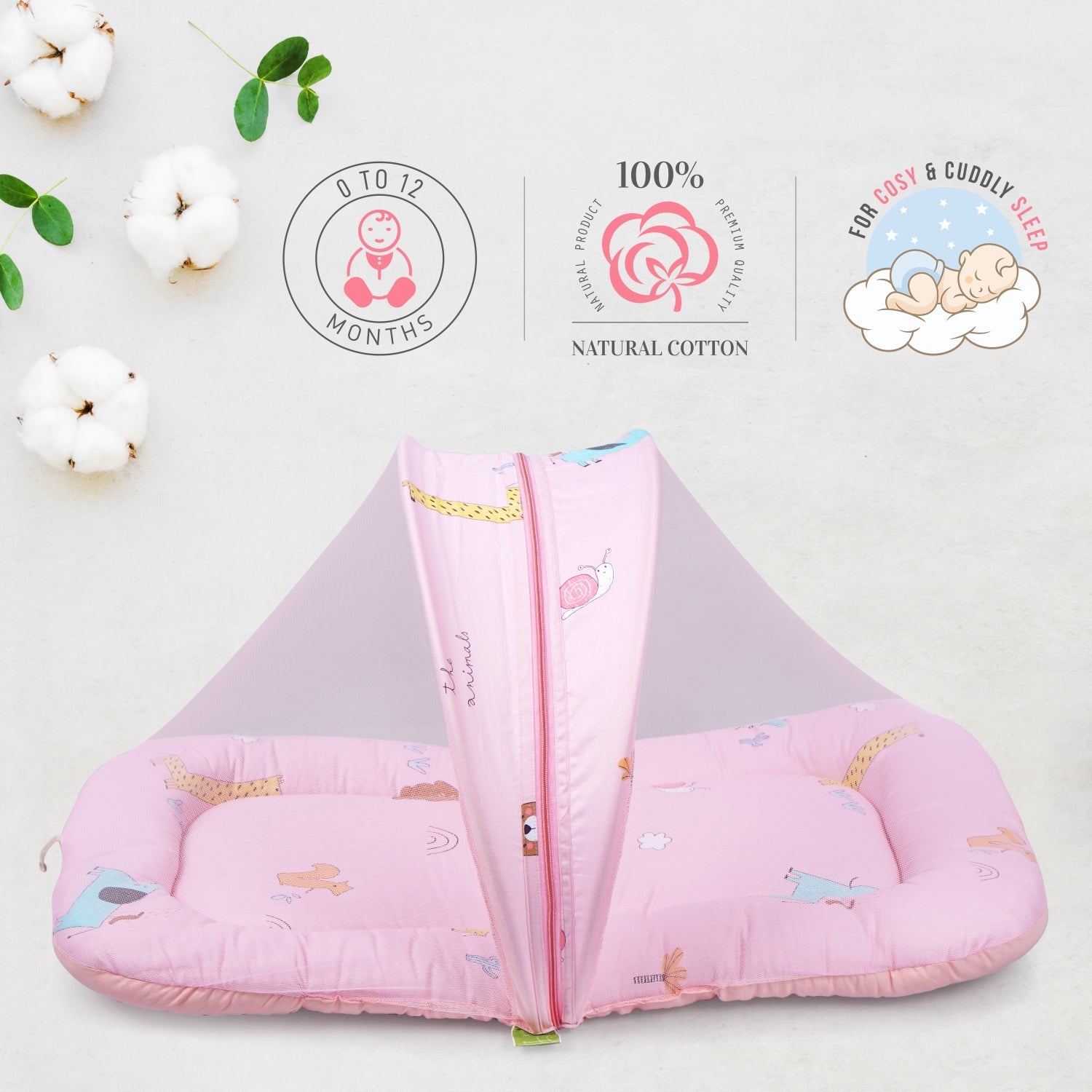R for Rabbit Snuggy Safari - Pink - BDSSPK1
