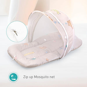R for Rabbit Snuggy Safari - Tan Brown - Baby Mosquito Net Portable Bed