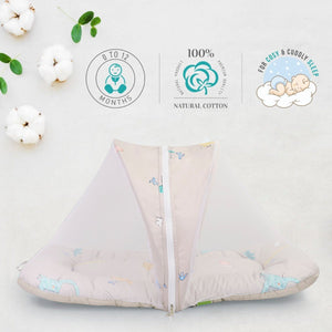 R for Rabbit Snuggy Safari - Tan Brown - Baby Mosquito Net Portable Bed