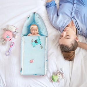 R for Rabbit Snuggy - Sky Blue - Baby Nest