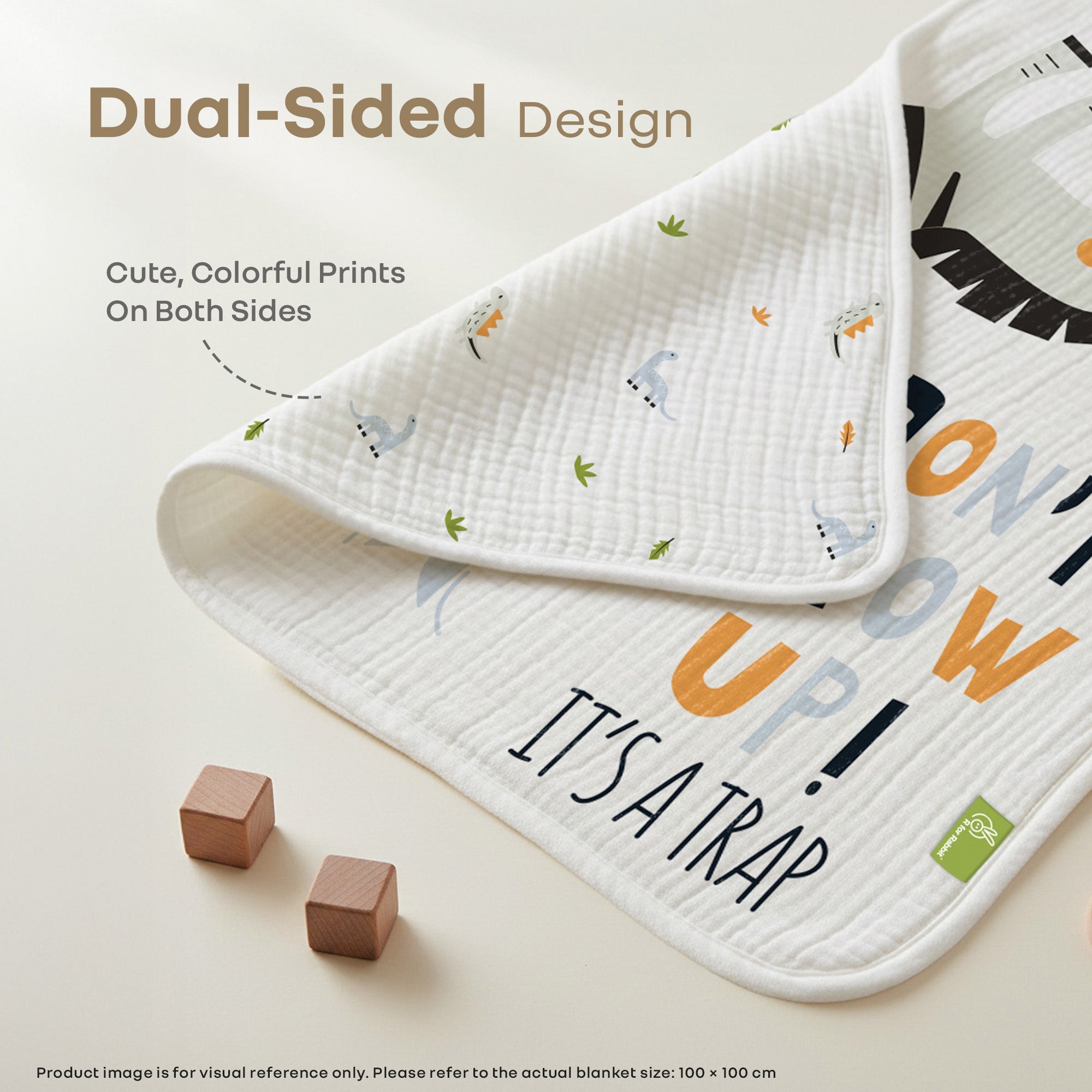 R for Rabbit Softkins Lightweight Muslin Baby Blanket - Baby Blanket