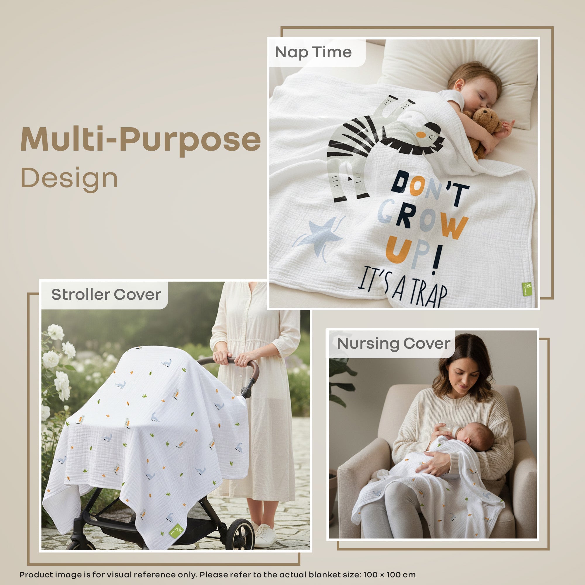 R for Rabbit Softkins Lightweight Muslin Baby Blanket - Baby Blanket