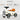 Children's toy car with dimensions and certification details on a white background