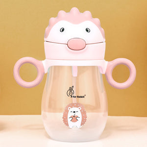 R for Rabbit Spikey Straw Sipper Peach Pink Feeding Nursing and Nursery - Sippers