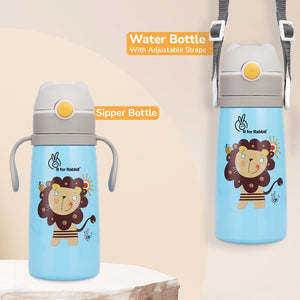 R for Rabbit Steebo Safari Sipper Bottle Blue Lion - Sippers