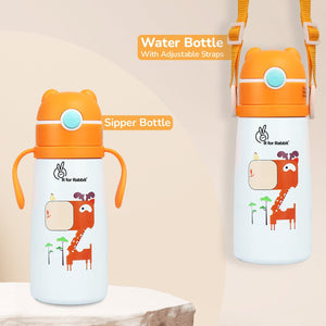 R for Rabbit Steebo Safari Sipper Bottle Orange Giffy - Sippers
