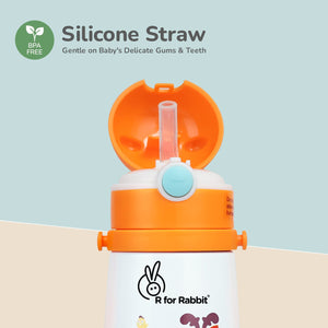 R for Rabbit Steebo Safari Sipper Bottle Orange Giffy - Sippers