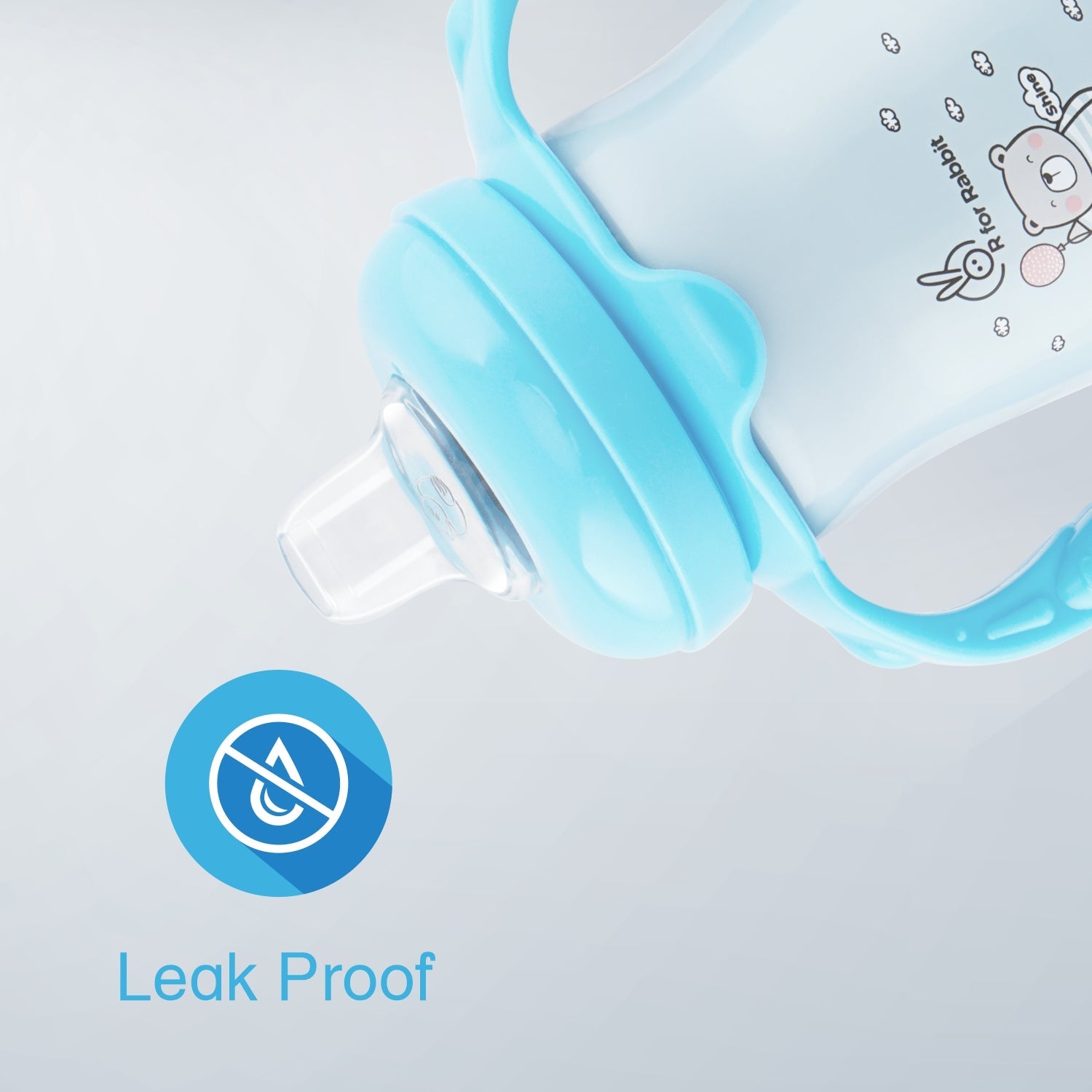 R for Rabbit Steebo Teddy Spout Cup - Blue - Sippers