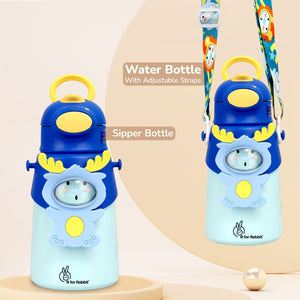 R for Rabbit Steebo Zoobie Sipper Bottle Blue Deer - Feeding Bottle