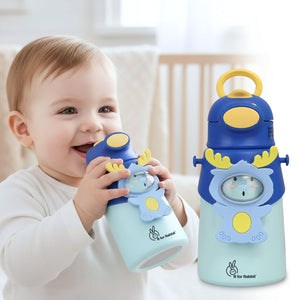 R for Rabbit Steebo Zoobie Sipper Bottle Blue Deer - Feeding Bottle