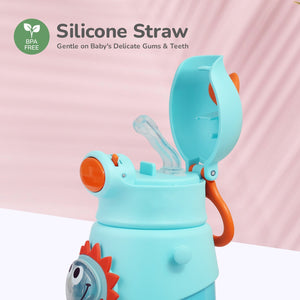 R for Rabbit Steebo Zoobie Sipper Bottle Blue Dino - Feeding Bottle