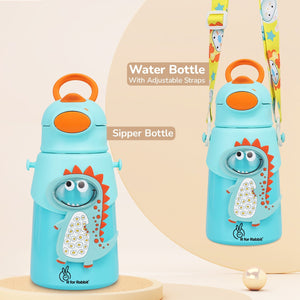 R for Rabbit Steebo Zoobie Sipper Bottle Blue Dino - Feeding Bottle