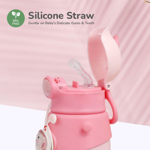 R for Rabbit Steebo Zoobie Sipper Bottle Pink Bunny - Feeding Bottle