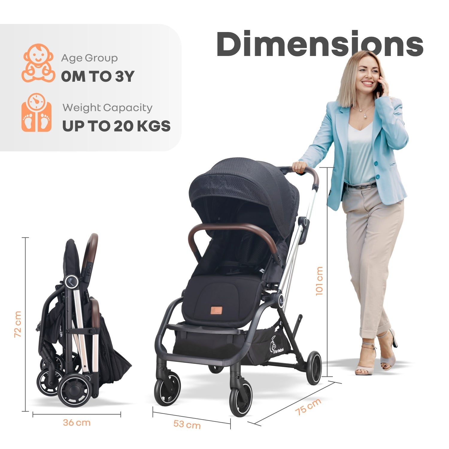 R for Rabbit Street Smart 360 - Baby Stroller & Prams