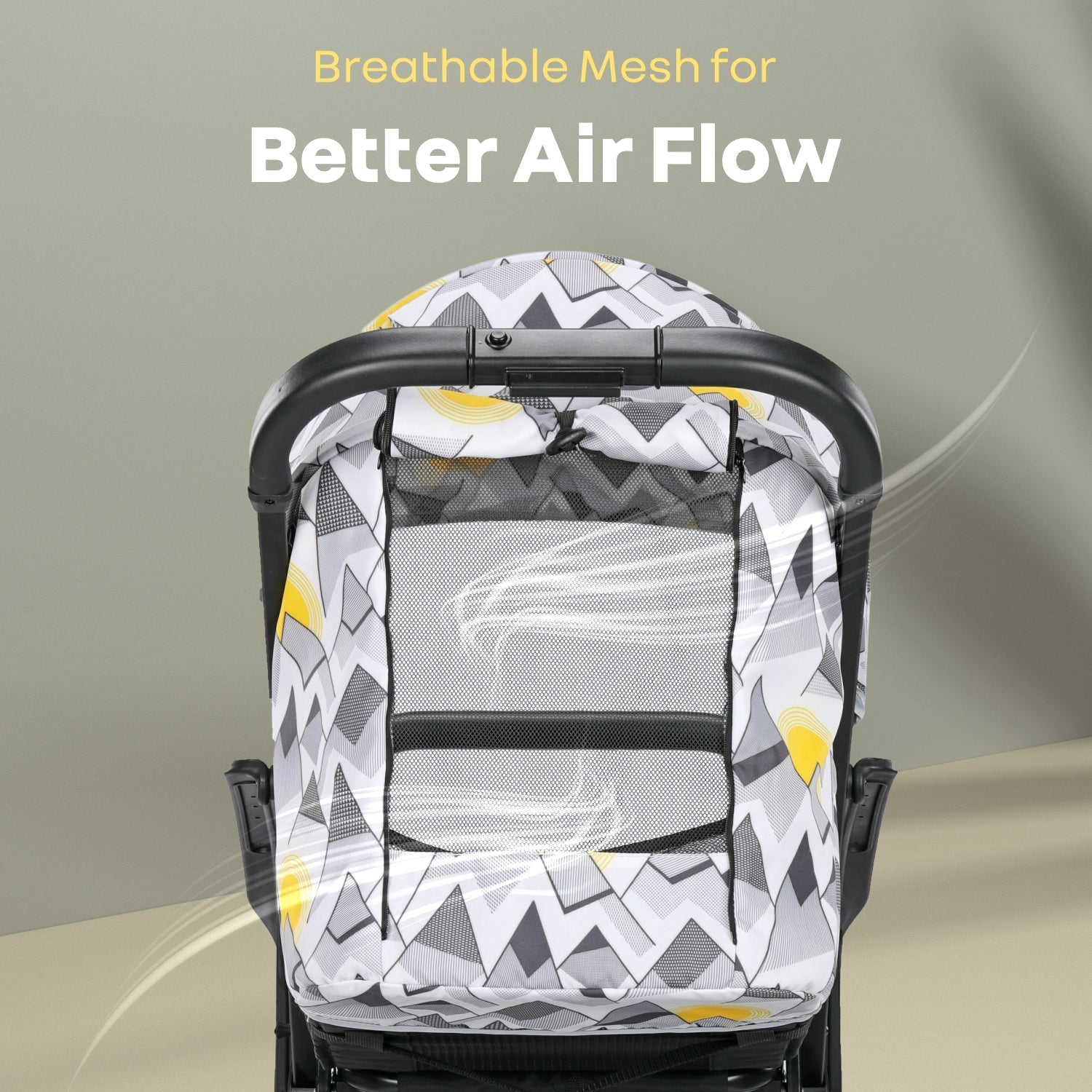 R for Rabbit Street Smart Aero - Black Multi - Baby Stroller & Prams