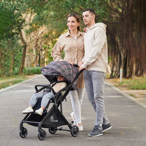 R for Rabbit Street Smart Aero - Grey Stripes - Baby Stroller & Prams