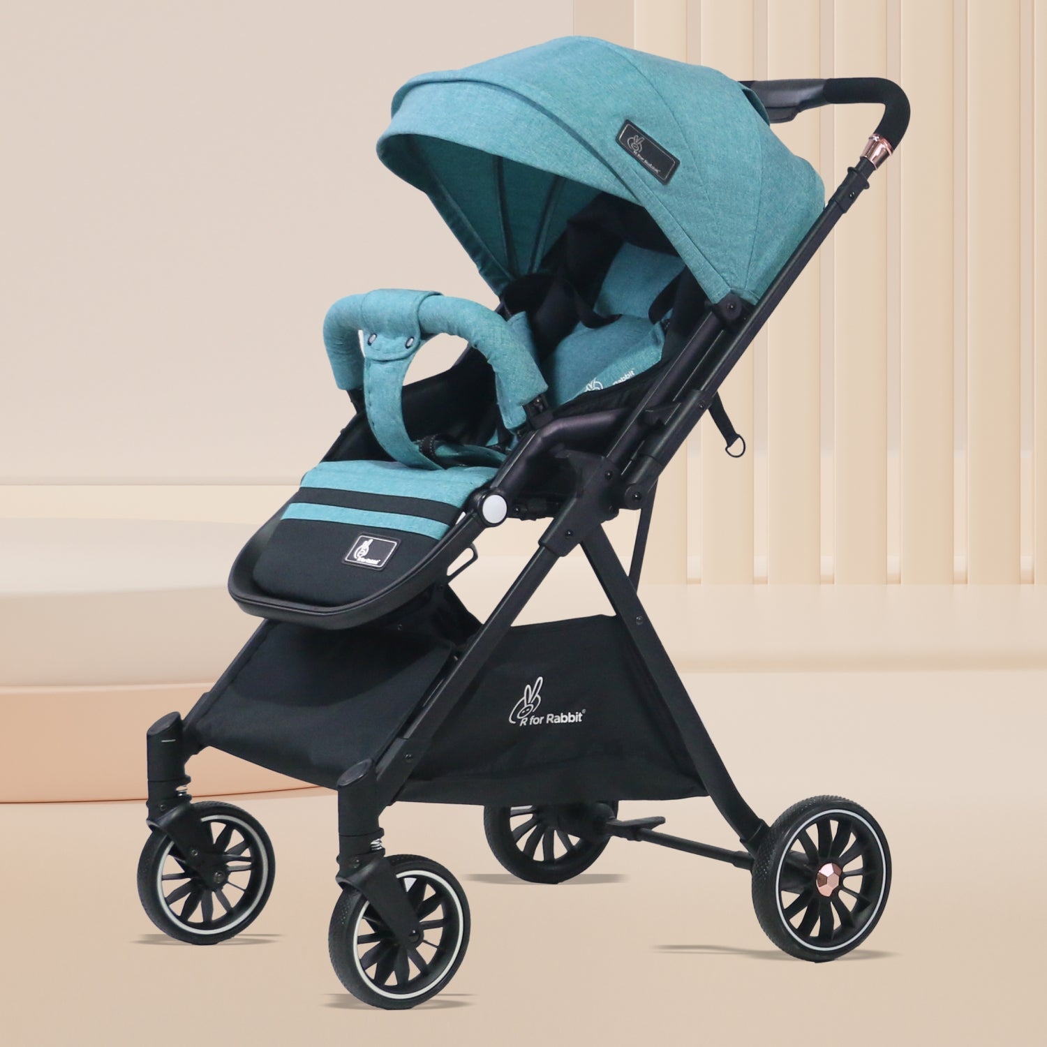 R for Rabbit Street Smart Nova Stroller Green Black Baby Gear - Baby Stroller & Prams