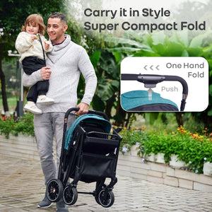 R for Rabbit Street Smart Nova Stroller Green Black Baby Gear - Baby Stroller & Prams