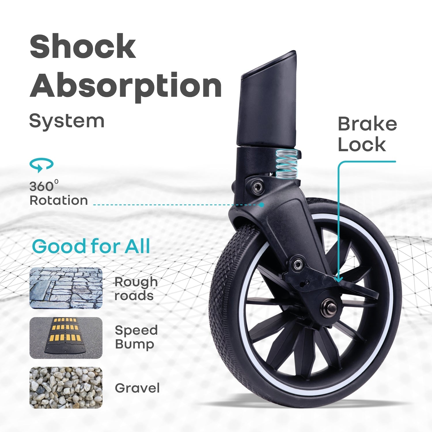 R for Rabbit Street Smart Nova Stroller Green Black Baby Gear - Baby Stroller & Prams