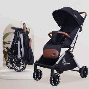R for Rabbit Street Smart - Pure Black - Baby Stroller & Prams