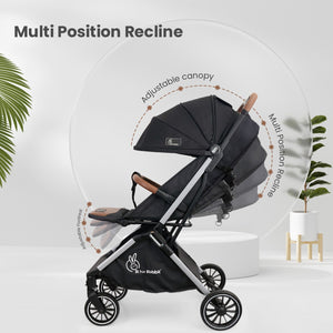 R for Rabbit Street Smart - Pure Black - Baby Stroller & Prams
