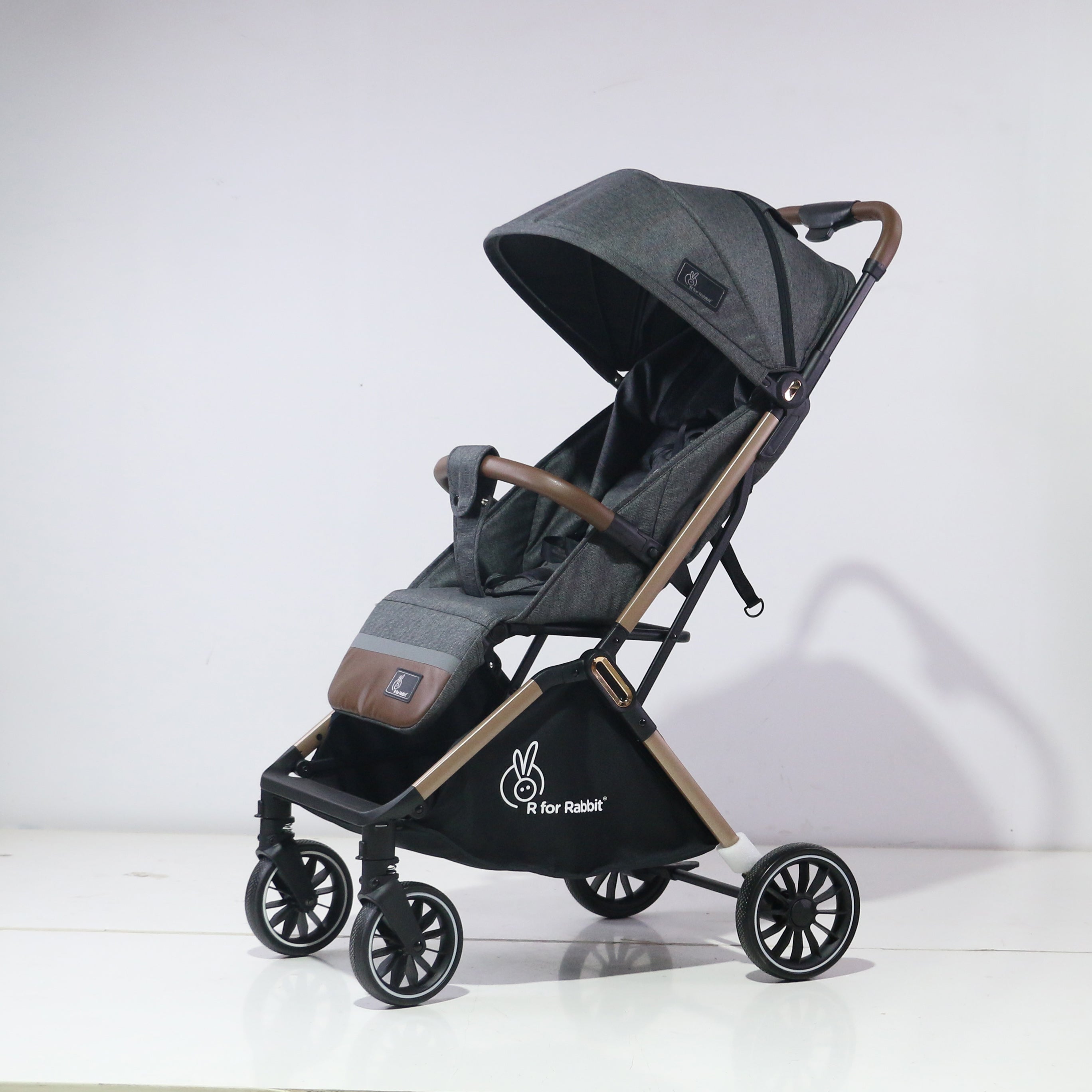 R for Rabbit Street Smart Stroller Ash Grey Baby Gear - Baby Stroller & Prams