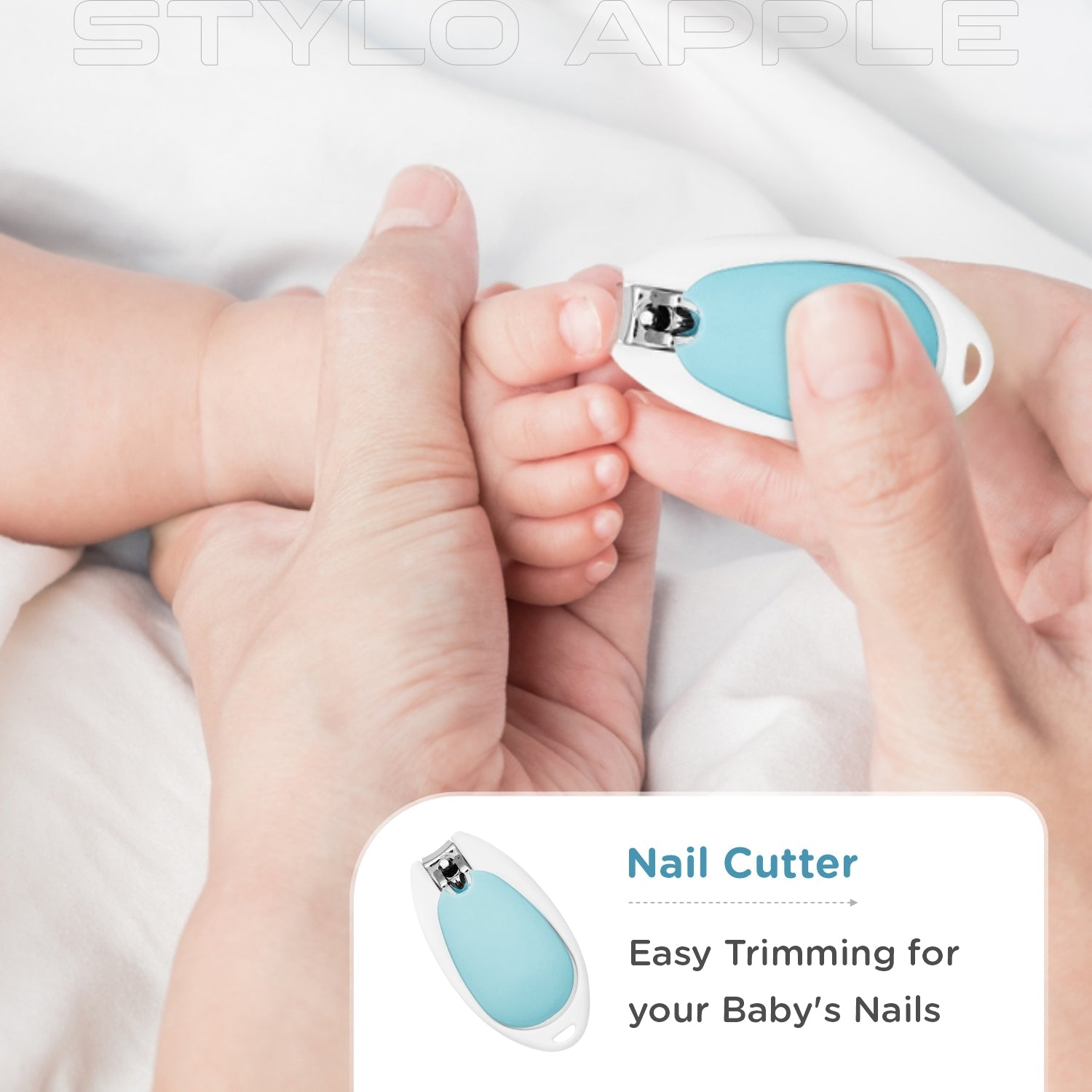 R for Rabbit Stylo Apple Baby Manicure Set - Blue - GRSTAB2