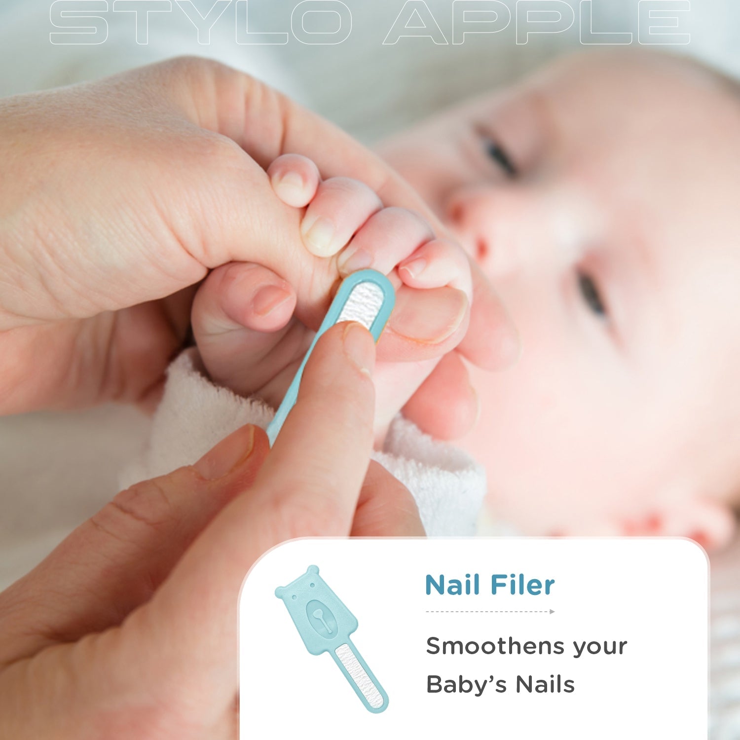 R for Rabbit Stylo Apple Baby Manicure Set - Blue - GRSTAB2