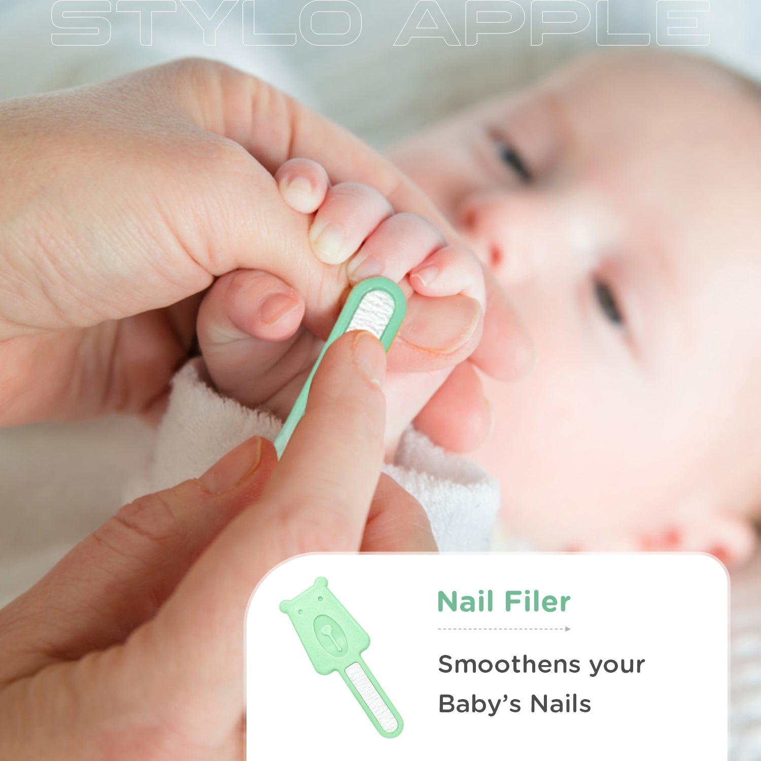 R for Rabbit Stylo Apple Baby Manicure Set - Green - Grooming