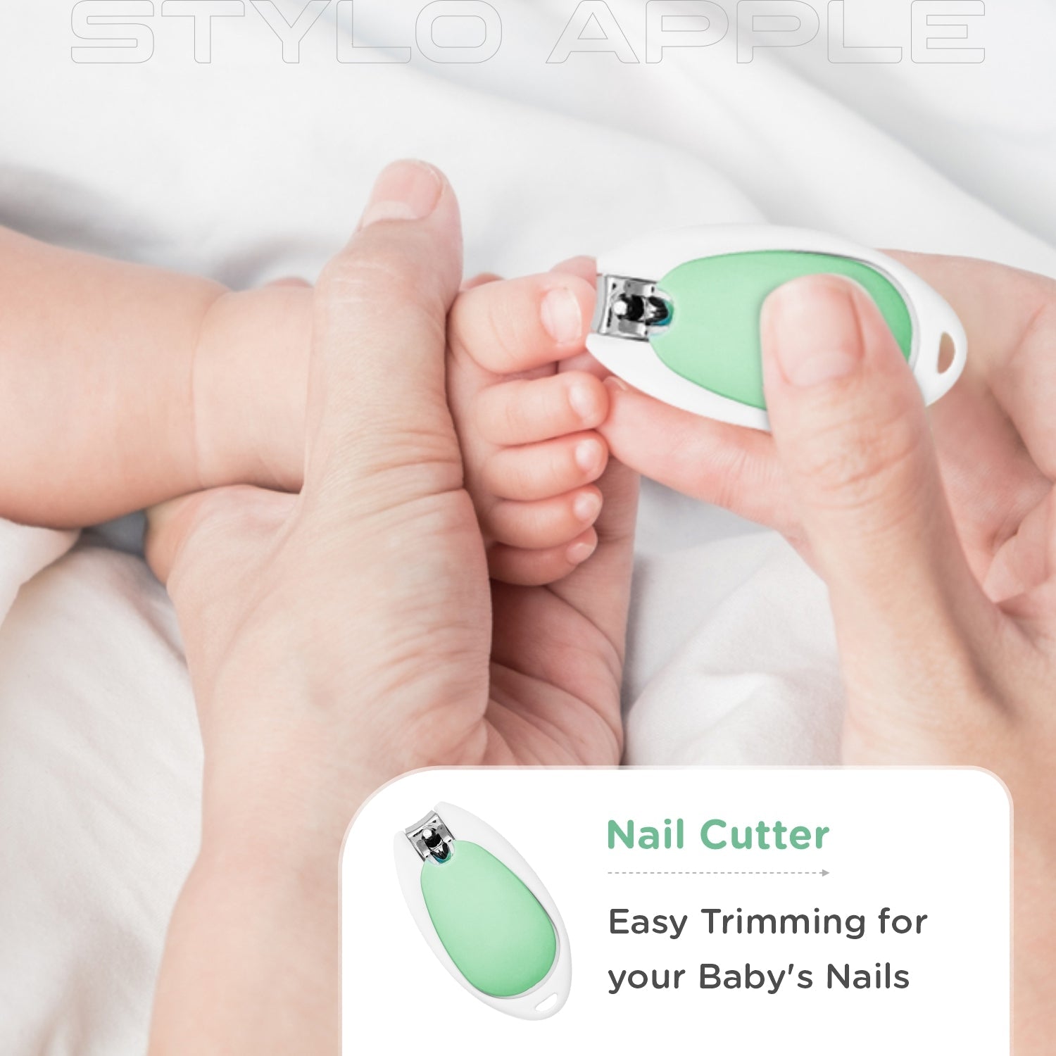 R for Rabbit Stylo Apple Baby Manicure Set - Green - Grooming