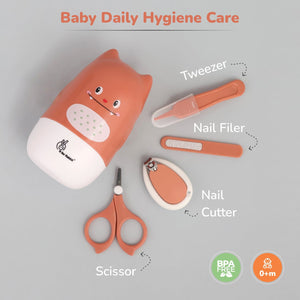 R for Rabbit Stylo Kitty New Born Grooming Kit - Peach - Baby Grooming Kit