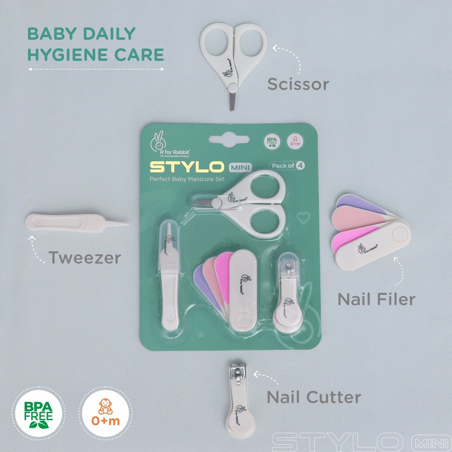 R for Rabbit Stylo Mini - Multicolor - Grooming