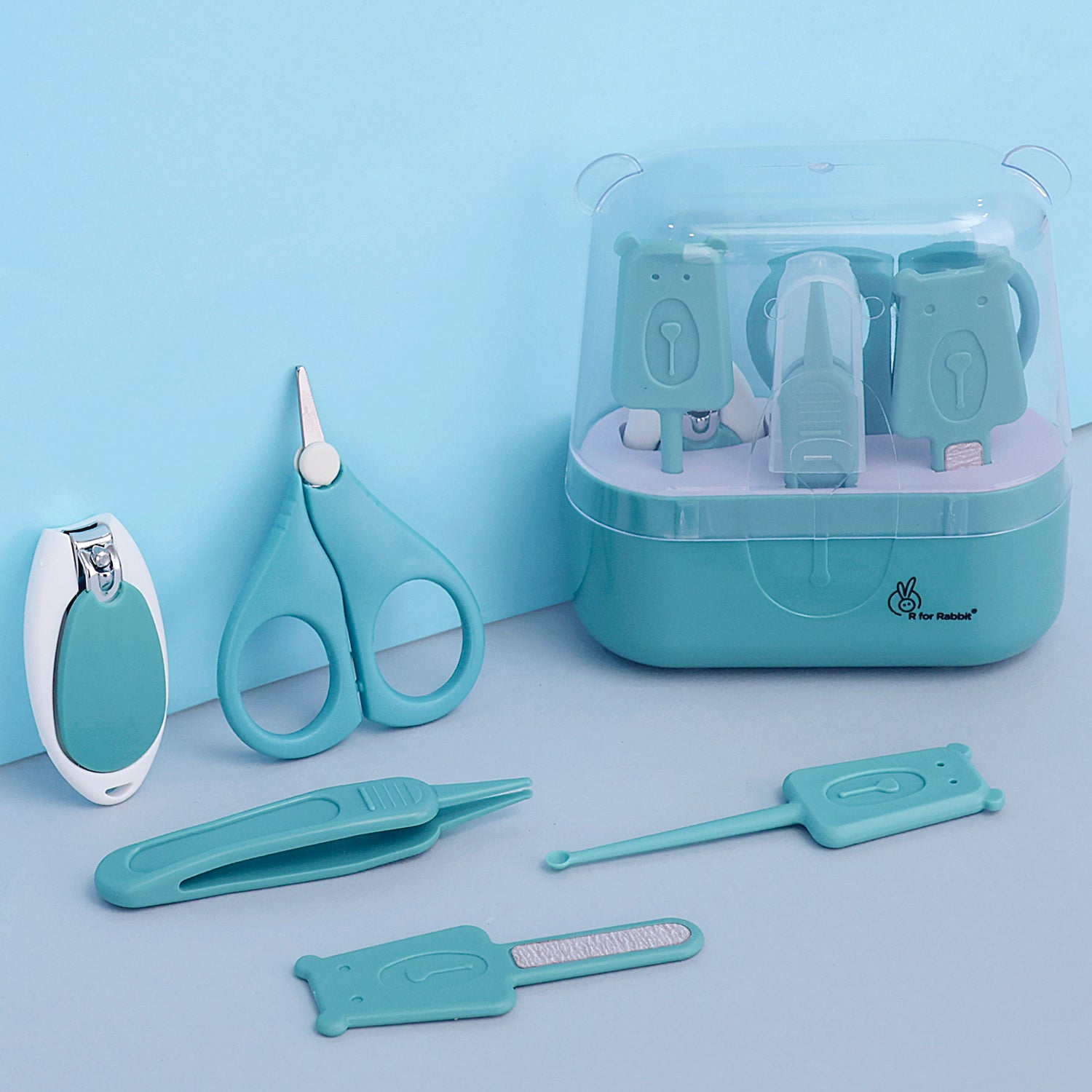 R for Rabbit Stylo Teddy Baby Manicure Set - Blue - GRSTTB2