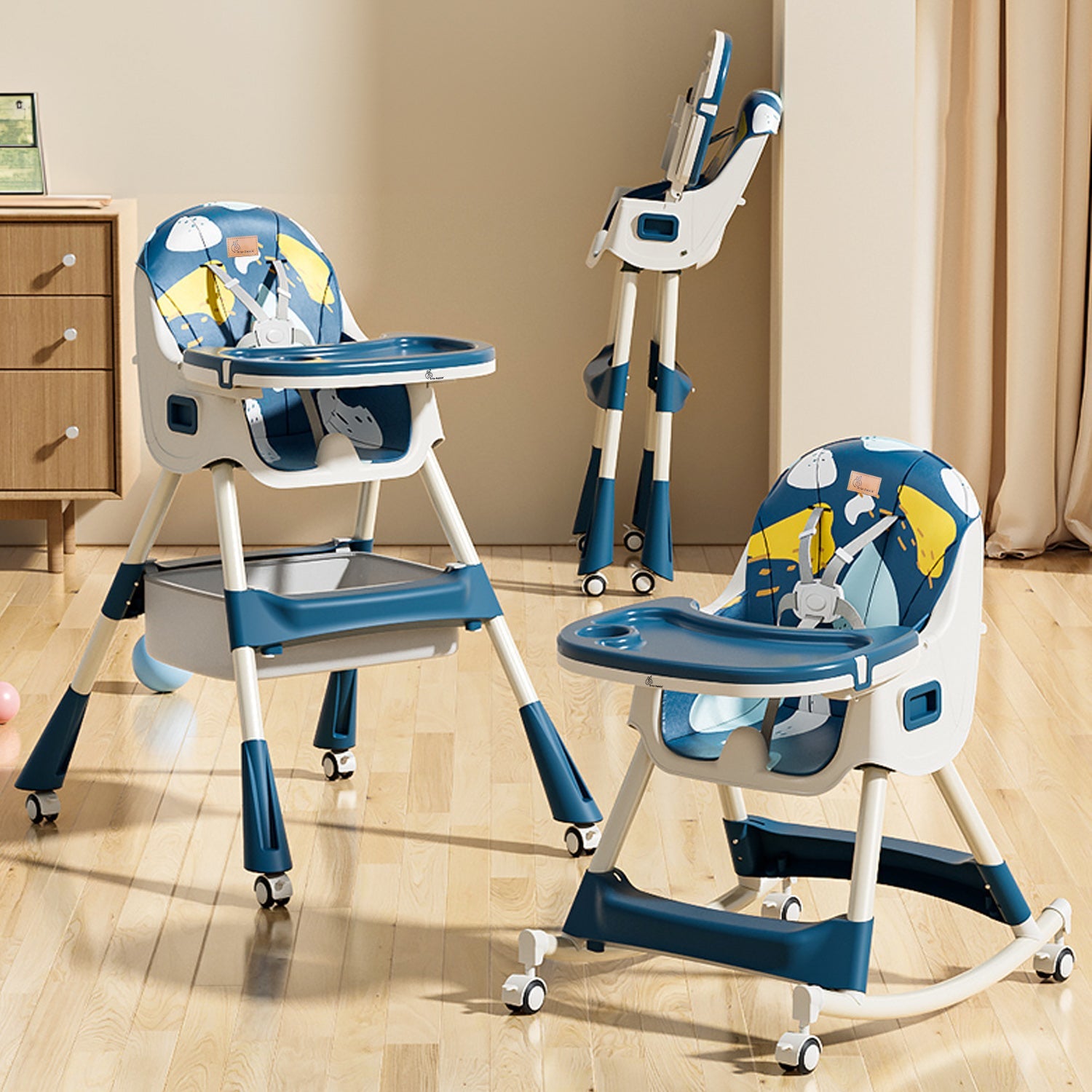 R for Rabbit Sugar Doodle Plus High Chair - HCSDID3