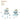 R for Rabbit Sugar Doodle Plus High Chair - Lake Blue - HCSDLB3