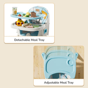 R for Rabbit Sugar Doodle Plus High Chair - Lake Blue - HCSDLB3