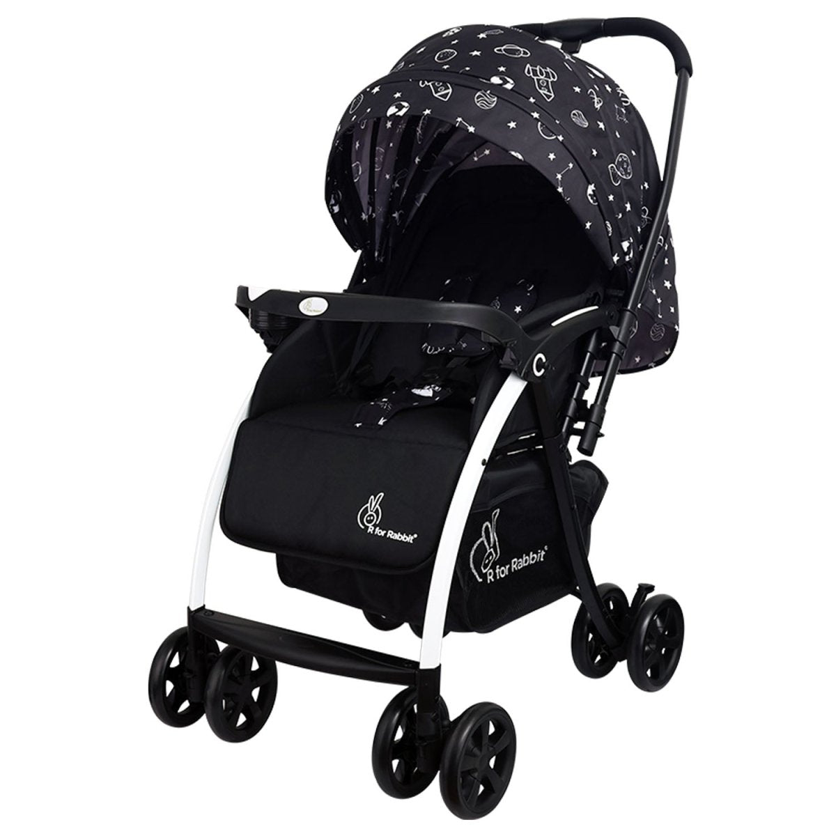 R for Rabbit Sugar Pop Stroller- Galaxy Black - STSPGB2