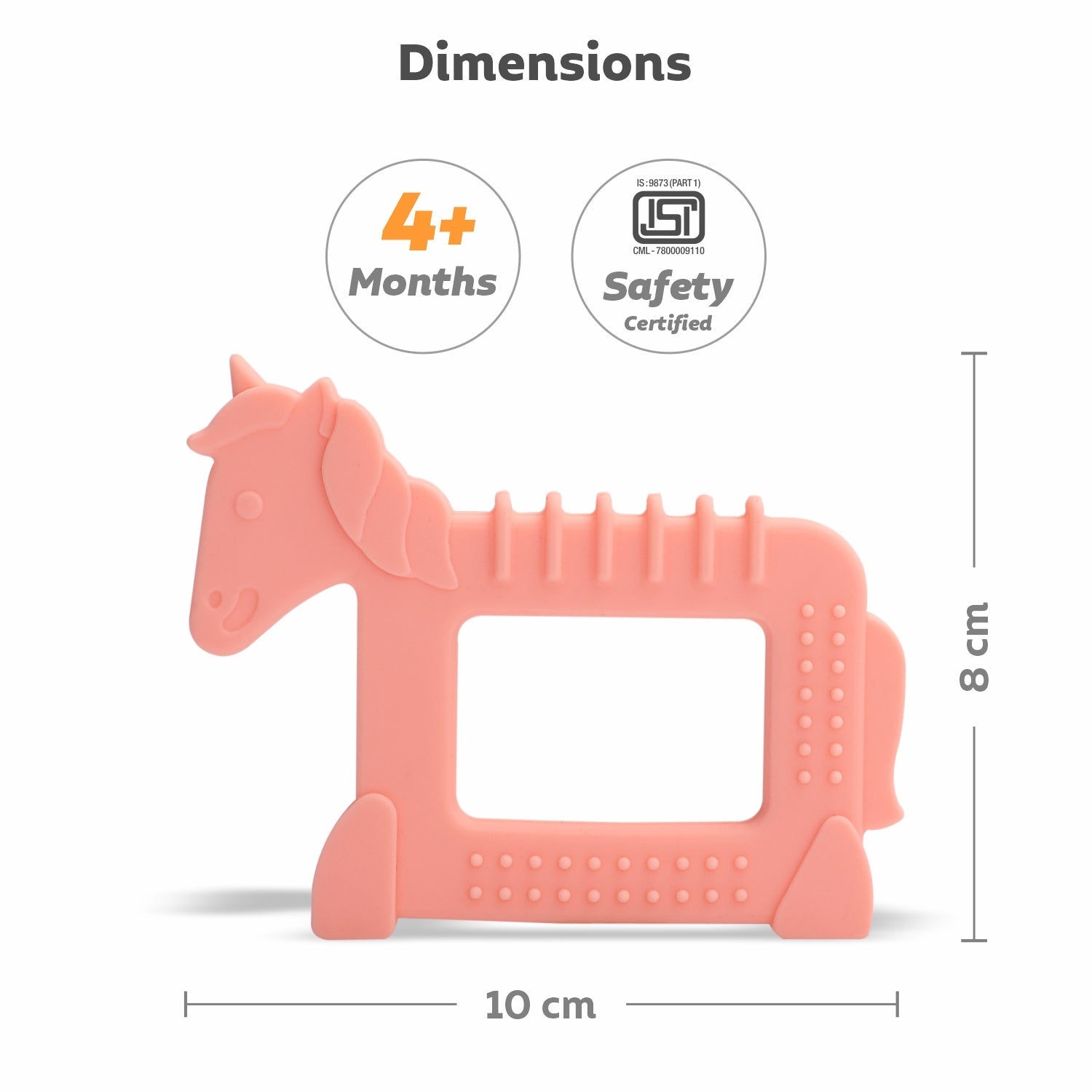 R for Rabbit Tiny Bites Safari (Pack of 2) - Blue - Orange - Teether