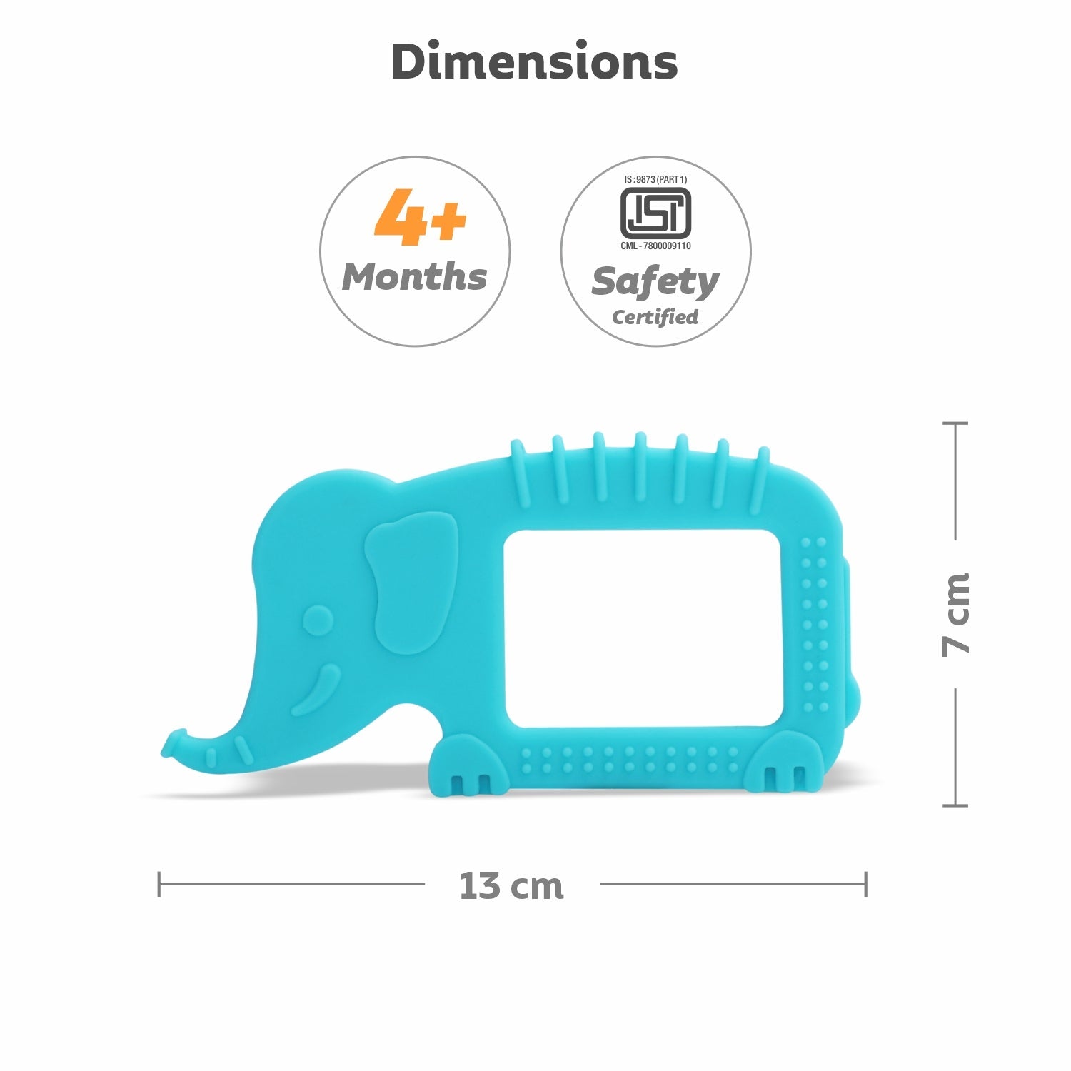 R for Rabbit Tiny Bites Safari (Pack of 2) - Blue - Pink - Teether