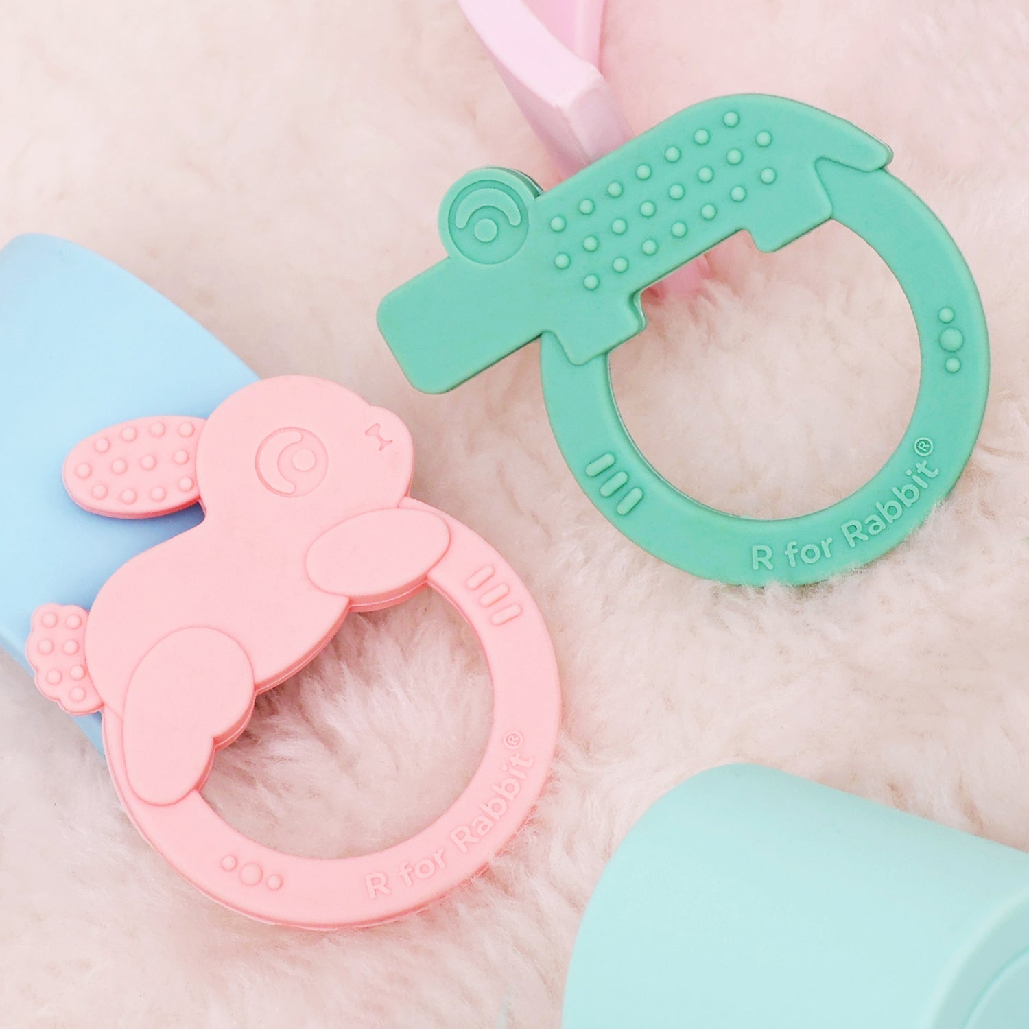 R for Rabbit Tiny Bites Zoobie Teethers (Pack of 2) - TTBZGP204