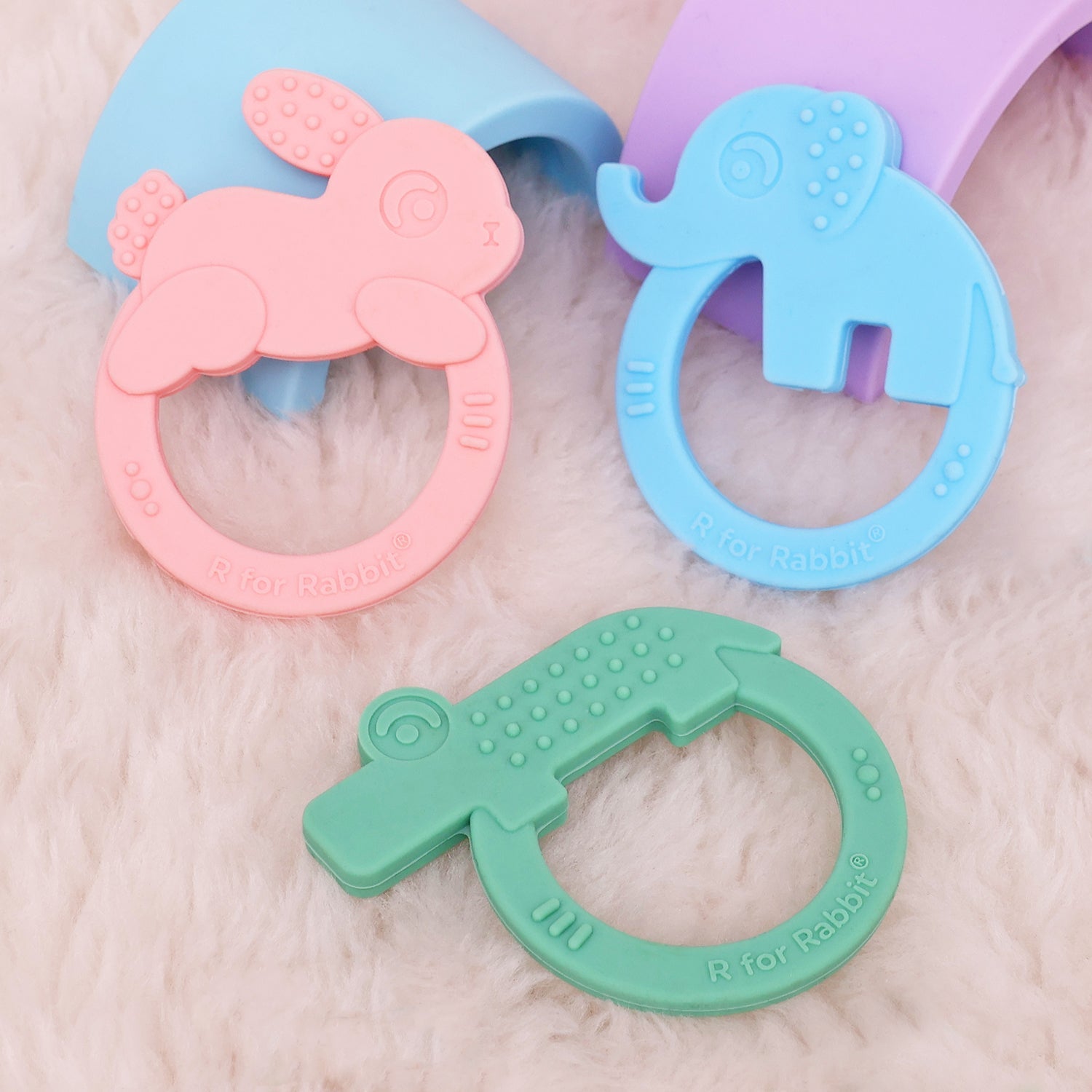 R for Rabbit Tiny Bites Zoobie Teethers (Pack of 3) - TTBZGBP204