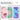 R for Rabbit Tiny Bites Zoobie Teethers (Pack of 3) - Green - Pink - Blue Teether