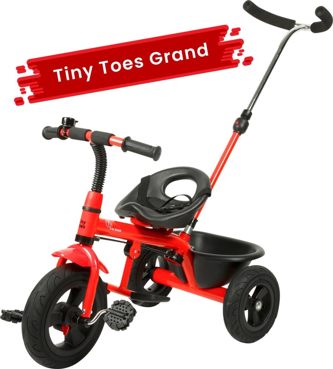 R for Rabbit Tiny Toes Grand Baby Tricycles- Red - TCTTHR01