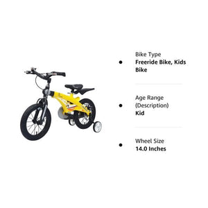 R for Rabbit Tiny Toes Jazz Bicycle I 14 Inch - Yellow - BLTTY14