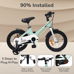 R for Rabbit Tiny Toes Magna Bicycle For Kids 16 Inch With 90% Plug N Play Installation - Bicycle