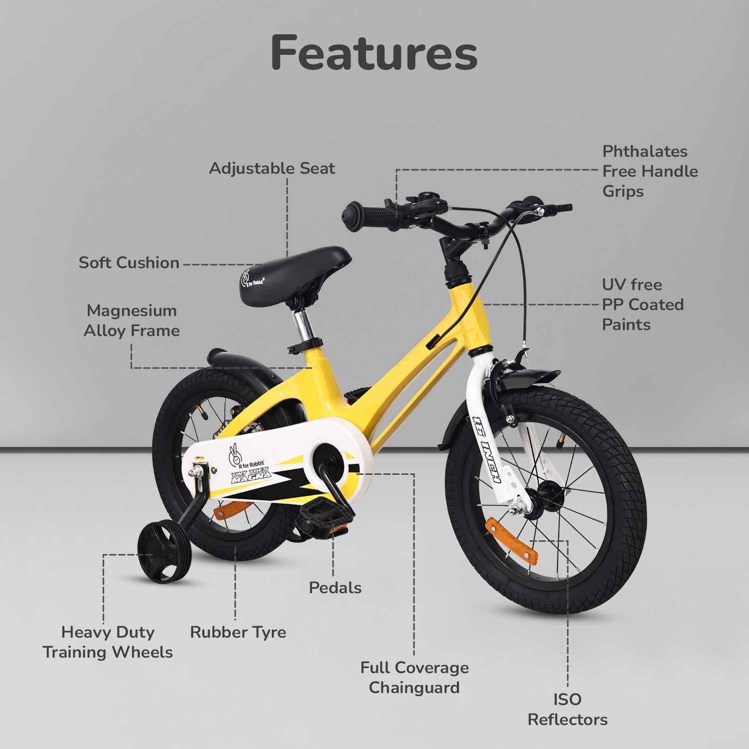 R For Rabbit Cycle R for Rabbit Tiny Toes Magna Kids Bicycle – 16 Inch - Bicycle