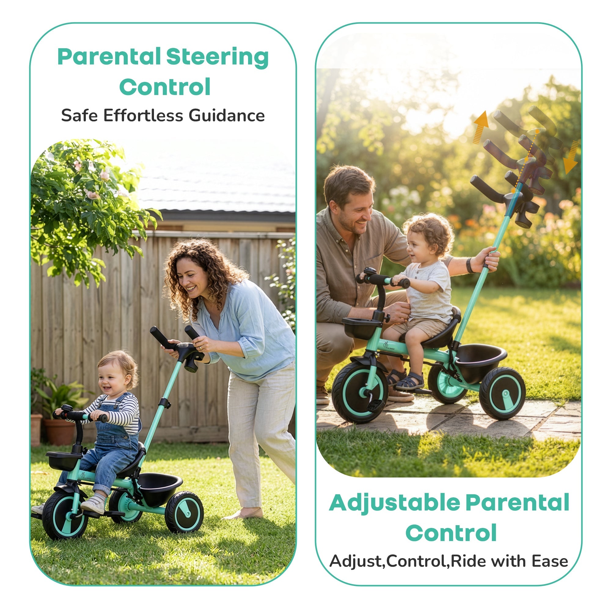 R for Rabbit Tiny Toes R20 Plus Kids Tricycle with Rubber Wheels - Tricycle