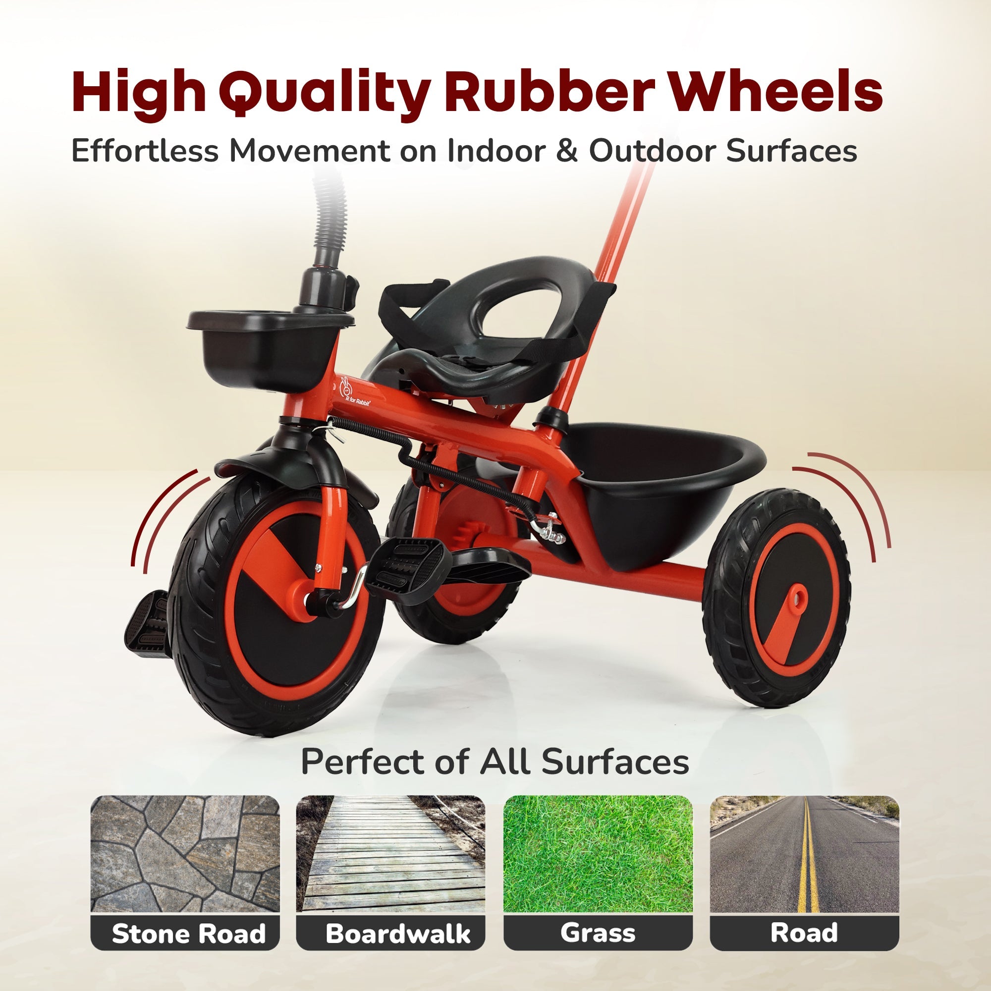 R for Rabbit Tiny Toes R20 Plus Tricycle with Rubber Wheels - Tricycle