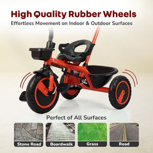 R for Rabbit Tiny Toes R20 Plus Tricycle with Rubber Wheels - Tricycle