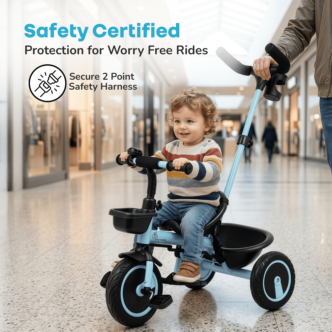 R for Rabbit Tiny Toes R20 Plus Tricycle with Rubber Wheels - Tricycle